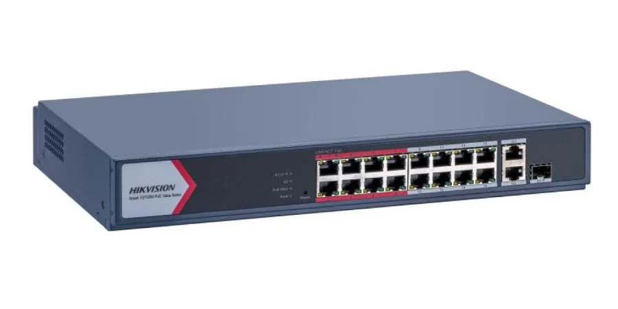 Switch EI，10/100 Mbps, lower POE DS-3E1318P-EI/M
