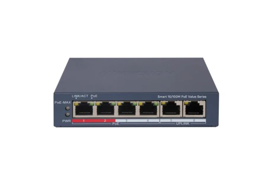 Switch EI，10/100 Mbps, lower POE DS-3E1106P-EI/M