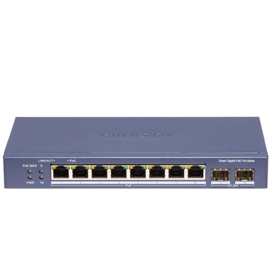 Ultra Series: Smart Managed SI Gigabit, Cloud management DS-3E1510P-SI-8P2F